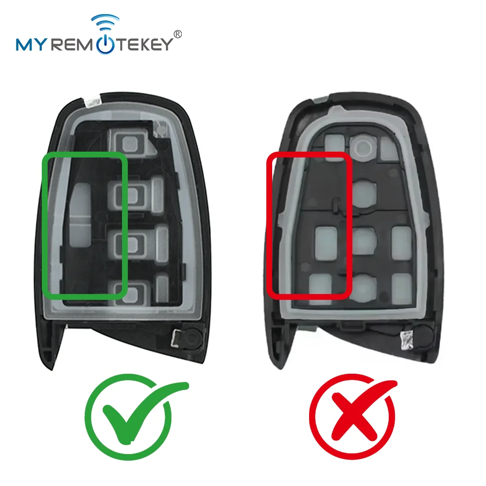 MYREMOTEKEY Remote Control Key Case TOY40 Blade 3/4BNT Car Key Shell Fob For Hyundai Genesis 2013 2014 2015 Santa Fe Equus Azera