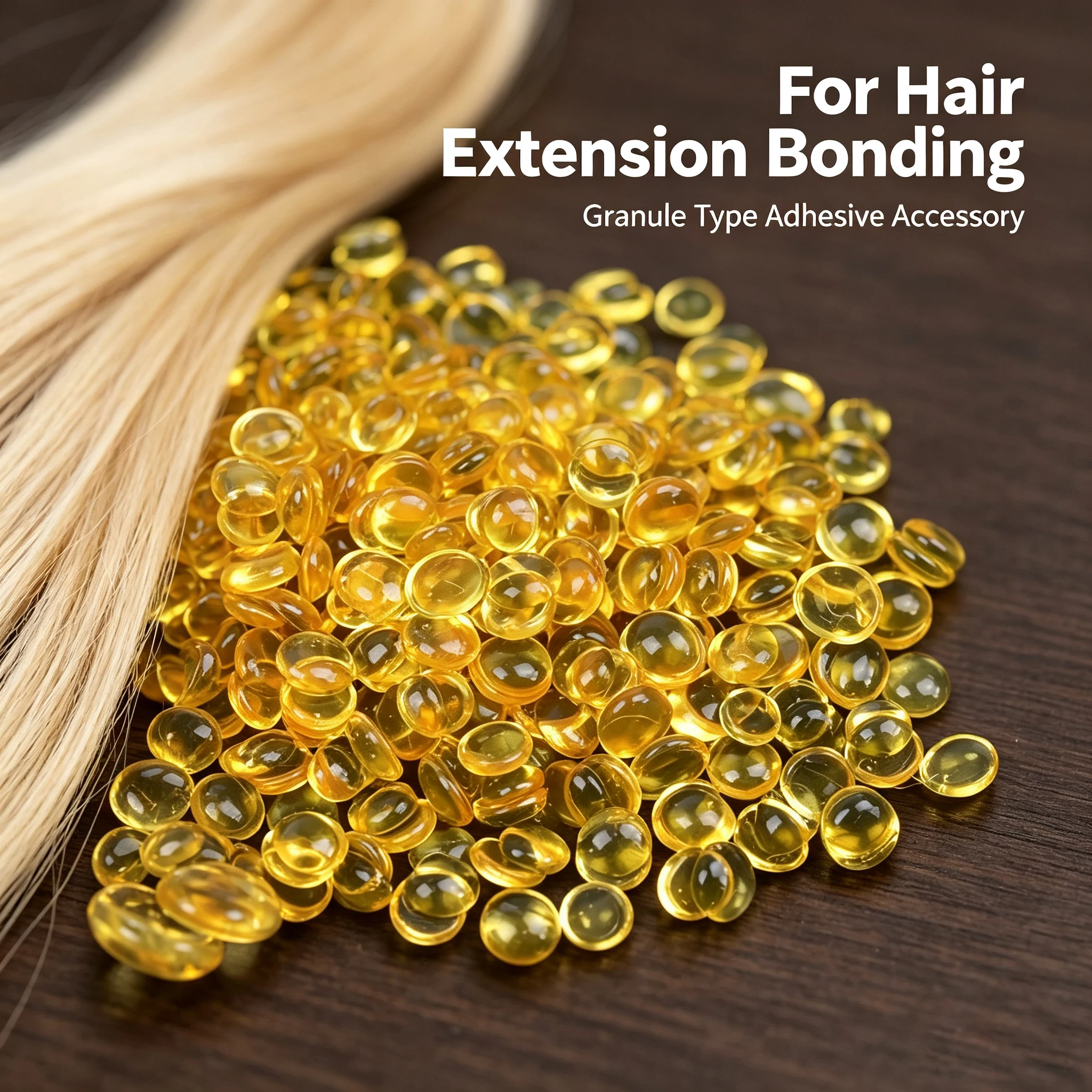 50g/100g Italian Keratin Granules, Hot Melt Keratin Glue Beads for I Tip & Flat Tip Human Hair Extensions Salon Supplies