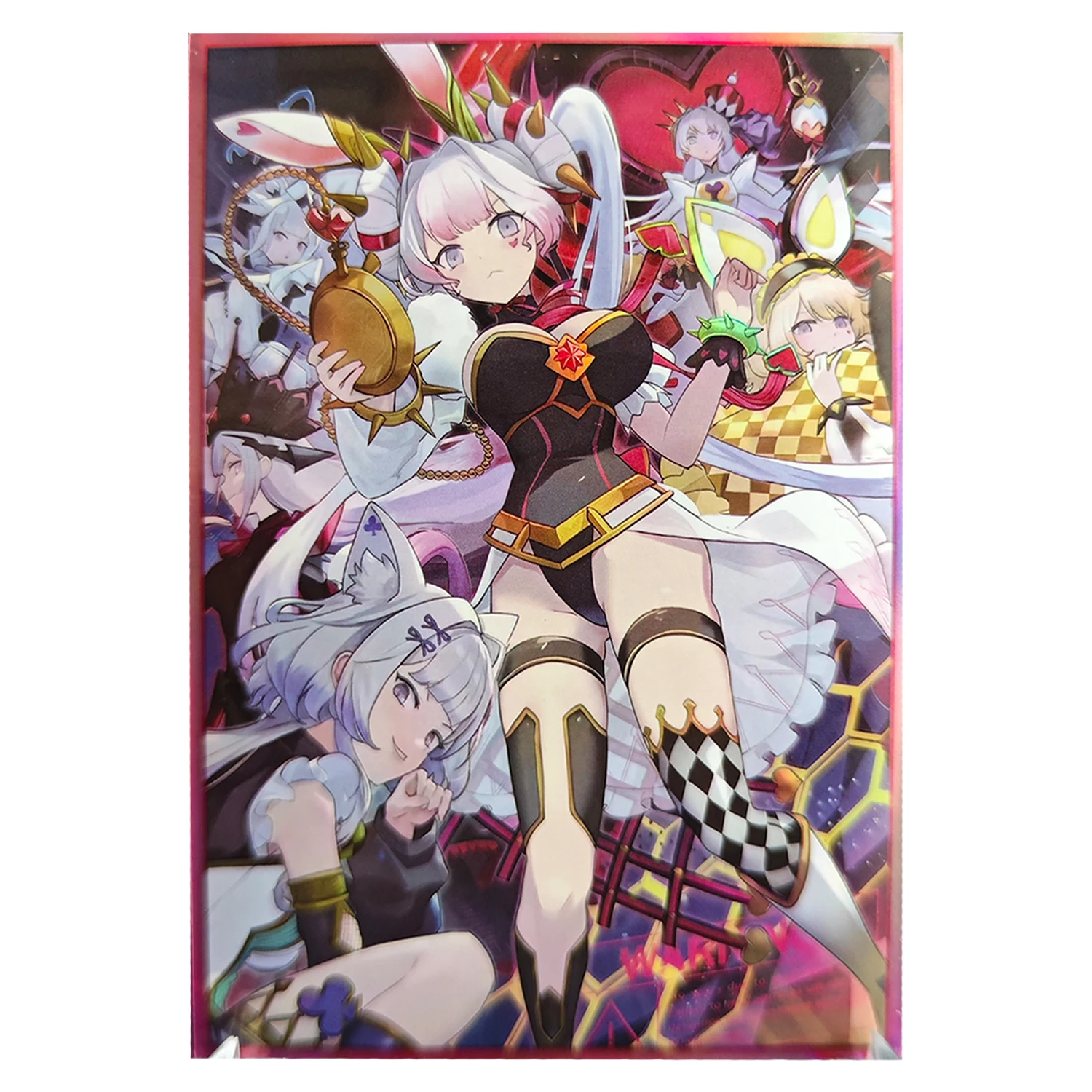 50Pcs/set 63X90Mm Diy Self Made Yu-Gi-Oh! Maliss Rabbit Card Sleeves Color Flash Maliss Card Protective Cover Gift Toys