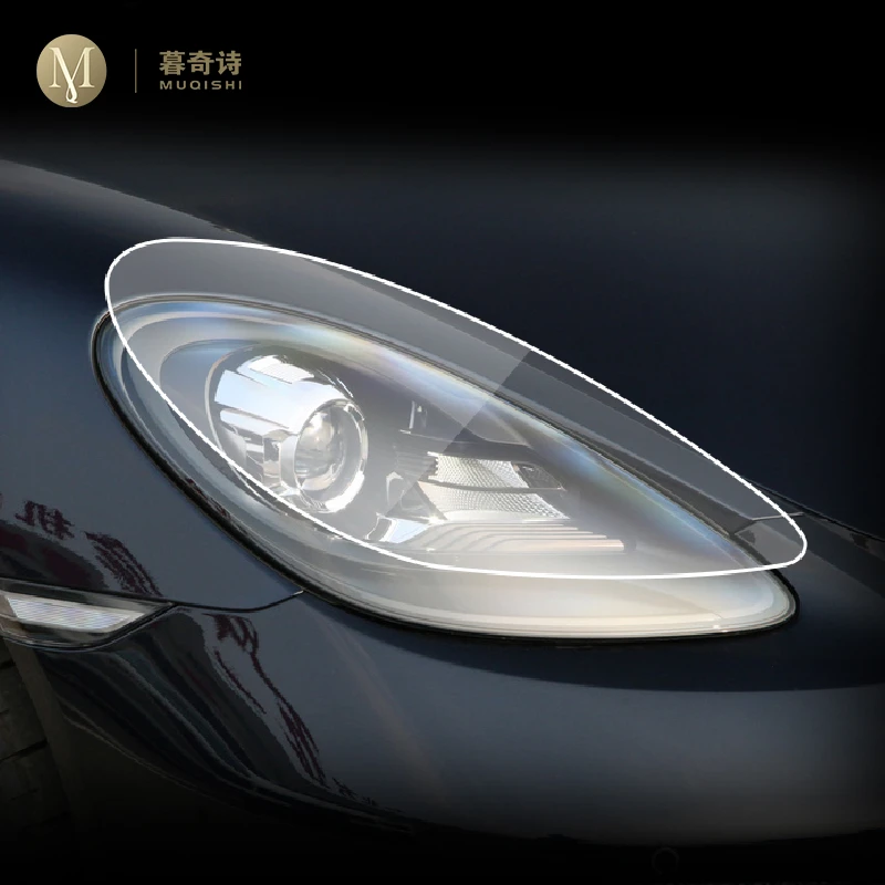 

Прозрачная защитная пленка для автомобильных фар Porsche 718 2014-2023 из ТПУ с защитой от царапин