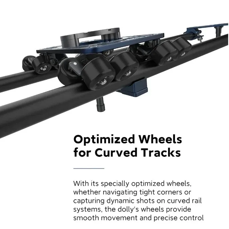 Dolly Camera Dolly System capacity of 90kg Optimized Wheelsfor Curved Tracks VersatileMountingOptions