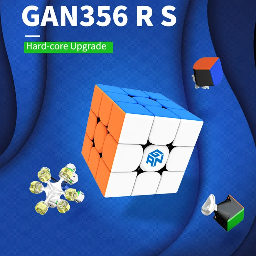 GAN 356, cubo mágico de velocidad RS 3X3, sin pegatinas, juguetes profesionales, puzzle GAN 356RS Cubo Magico