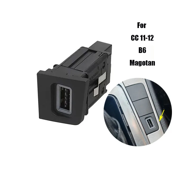 1PC Auto Ladegerät Buchse USB QC 3,0 Lade Outlet Power Adapter Telefon Für VW Volkswagen CC 11-12 B6 Magotan Zubehör