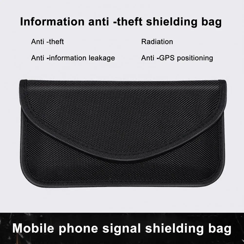 Signal Blocking Faraday Bag Anti-Radiation Anti-Hacking Tracking Spying for Cell Phones GPS RFID Car Key FOB EMF Case