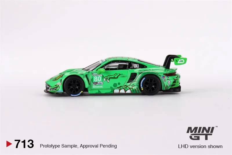 Porsche 911 Gt3 R #80 Gtd Ao Racing 2023 Edition Cars Model Mini Gt Car Model 1/64 Limited Edition Boy Collection Toys Gift