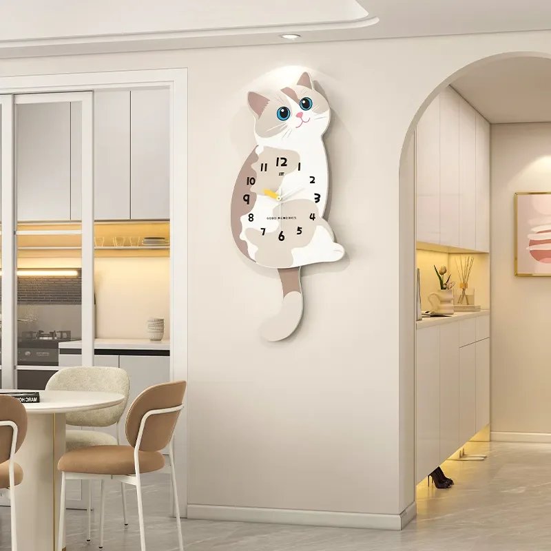 for Internet Celebrity Creative Wall Clock Living Room No Punching Home Decoration Wall Hanging High Sense Modern Simple