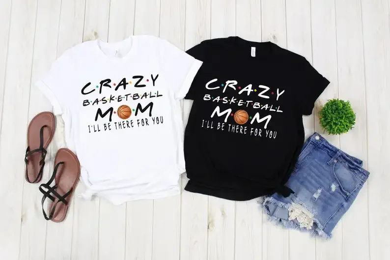 

Trendy Mom Crazy Football Basketball Sports Tshirt Christian Streetwear Harajuku girl Clothing 100% Cotton O Neck Short Sleeve