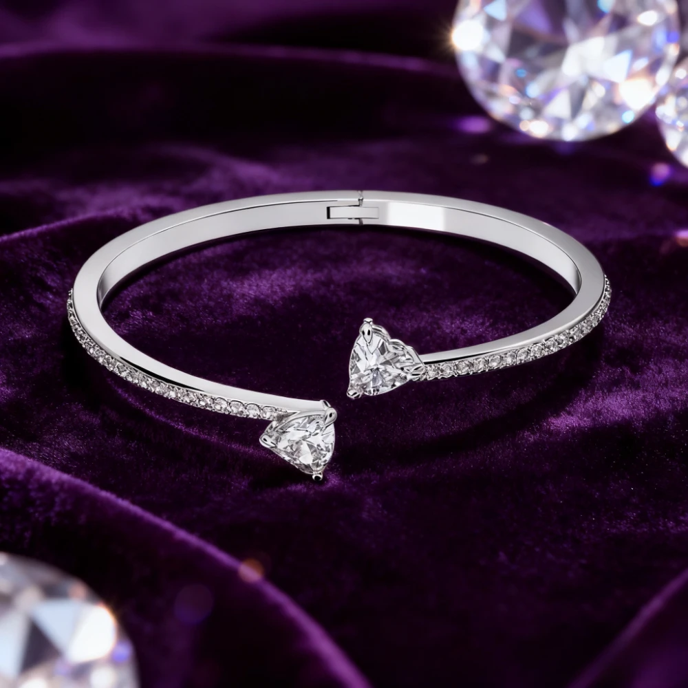 

European and American Exquisite Couple Bracelet Simple and Elegant Internet Celebrity Bracelet Fashion Jewelry Bracelet Swarov