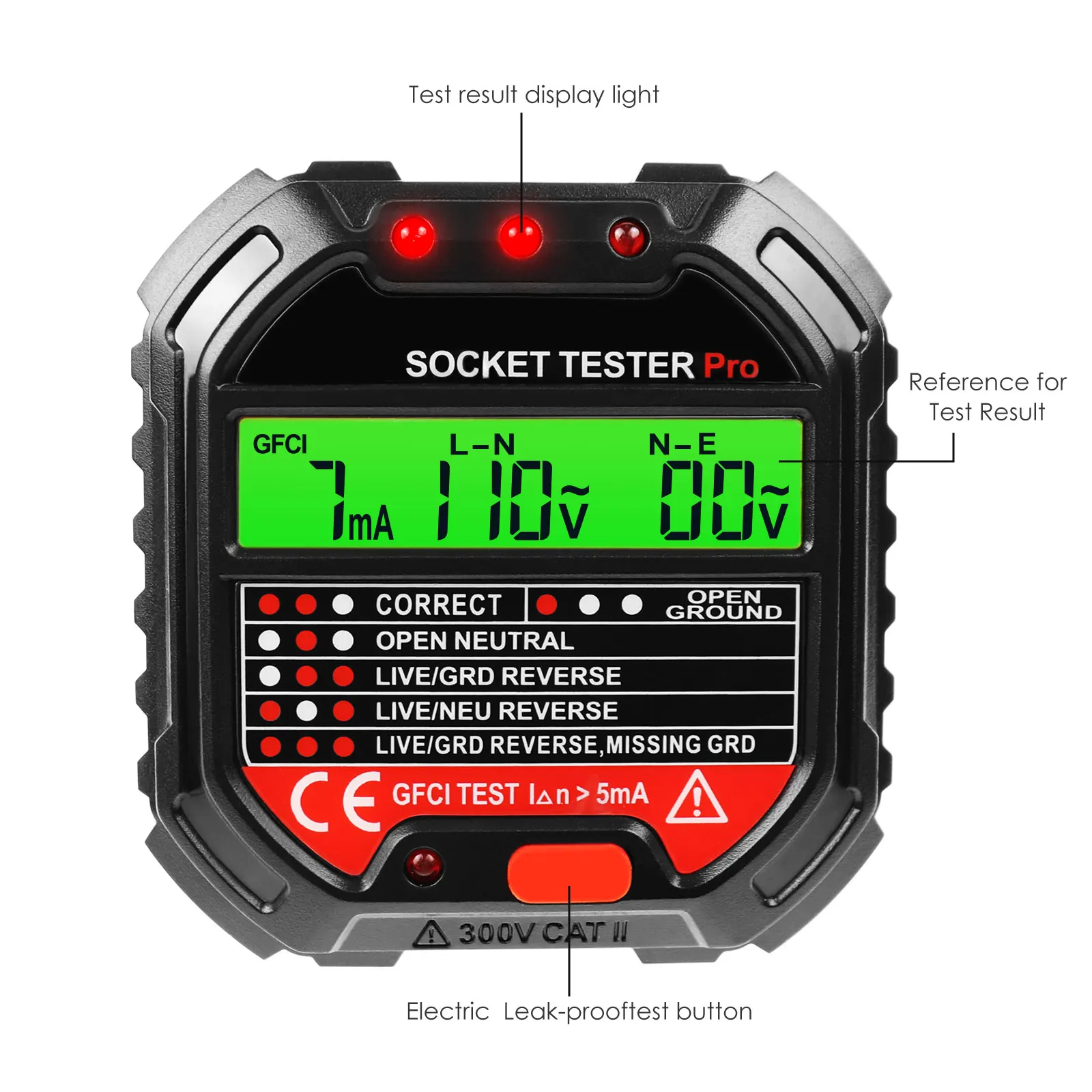 Bulk Wholesale Socket Tester - Receptacle Circuit Analyzer with LED Indicators - Custom OEM Available & Bulk Pricing