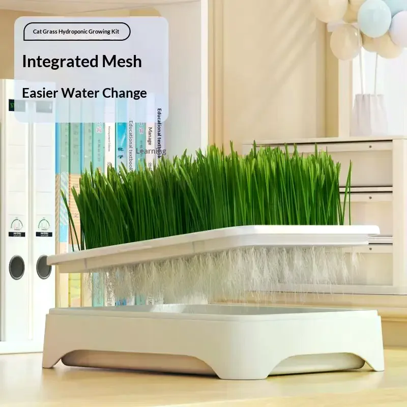 Pet Cat Grass Planting Basin Soilless Culture Wheat Seedling Pot Kitten Grass Hydroponic Device Horticultural Planting Pot