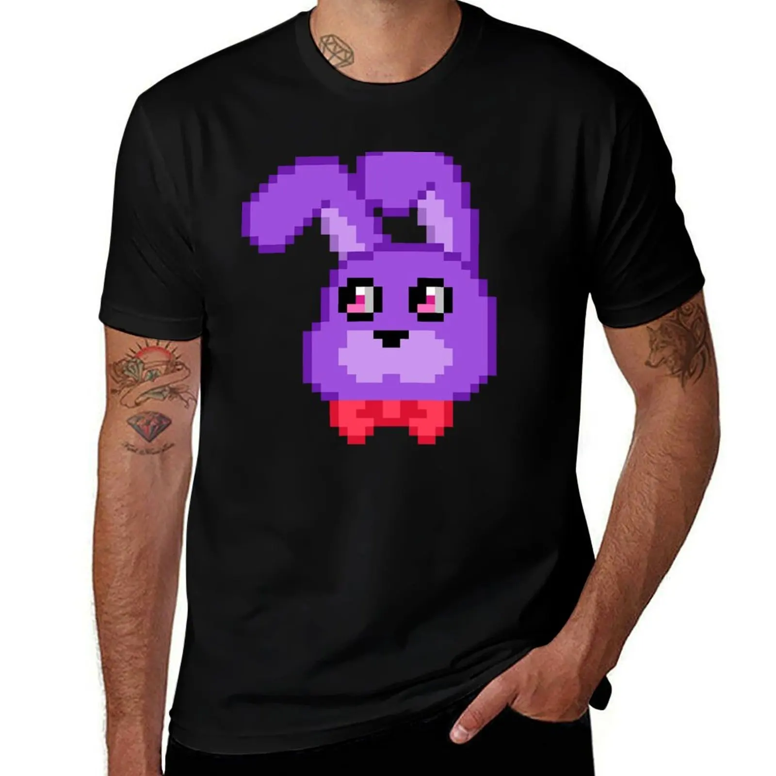 Pixel Bonnie T-Shirt Festival Casual Short Sleeve T-Shirt
