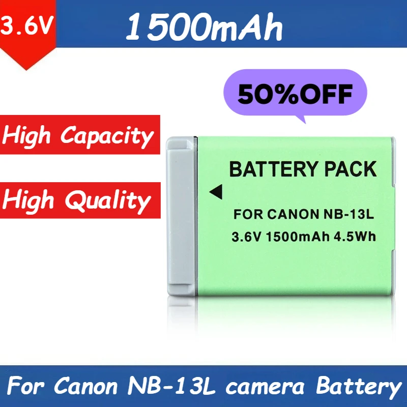

3.6V 1500mAh NB13L Battery for Canon NB-13L Camera Battery