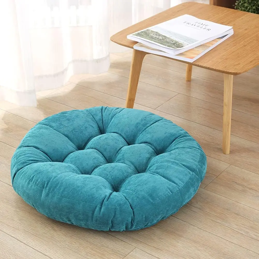 Meditation Round Floor Cushion Pillow for Adults Yoga Tufted Floor Cushions for Sitting,Tufted Corduroy Cushions for Living Room