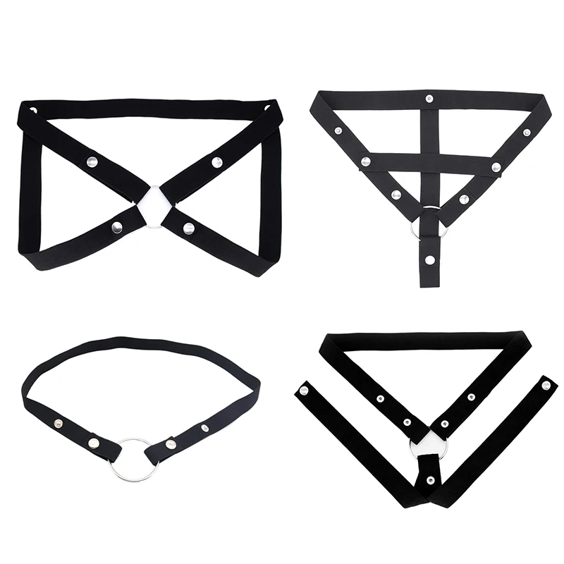 1Set Anti-Off Male Chastity Cage Device Auxiliary Belt Adjustable Rope-Three Way Widen Elastic Band Sex Toy Underwear For Men