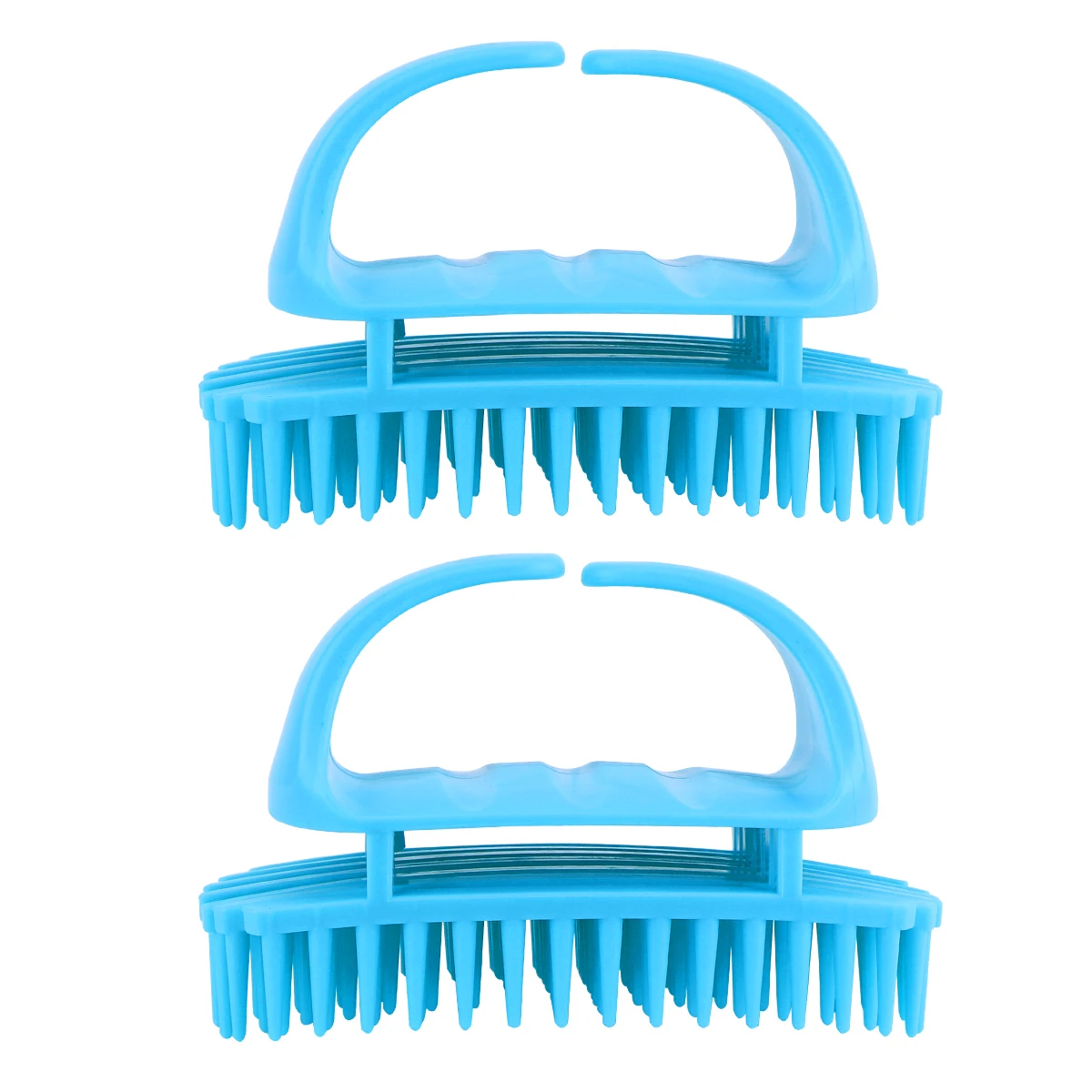 

2 Pcs Shampoo Brush Silicone Hair Cleaning Brushes for Household Massage Comb Washing Abs Women's Hairbrush
