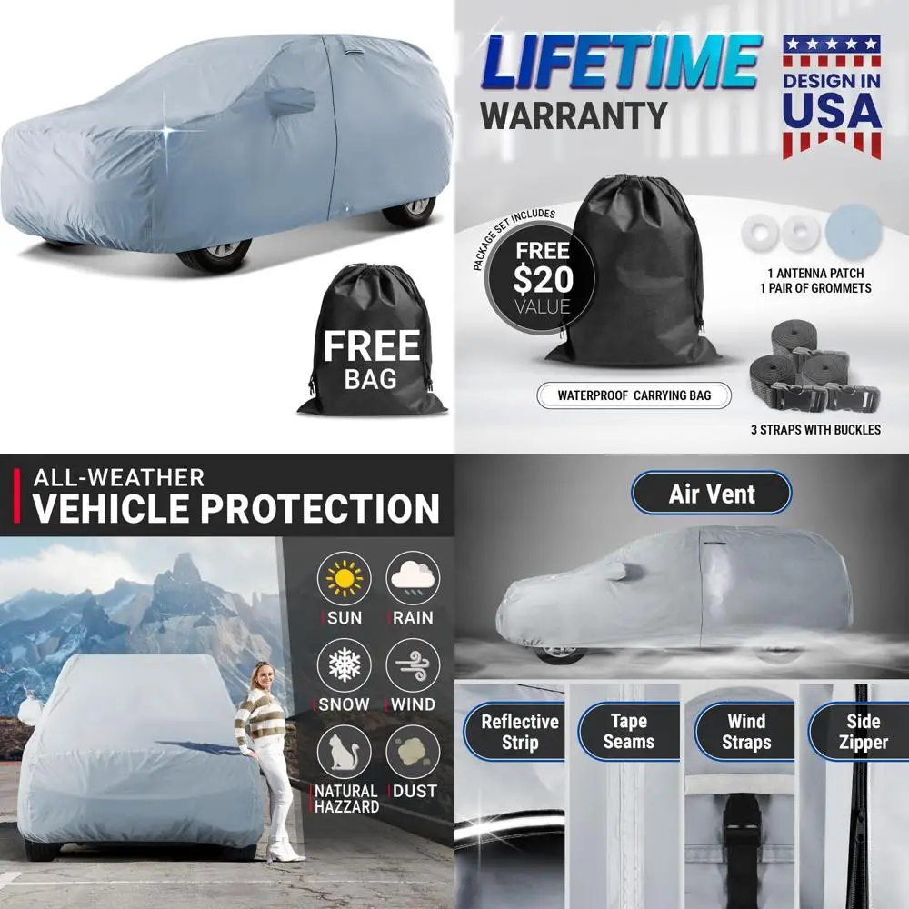 

Waterproof SUV Cover Form-Fit Padded Protection for 1973-1974 Volkswagen Thing Full Exterior Automobiles