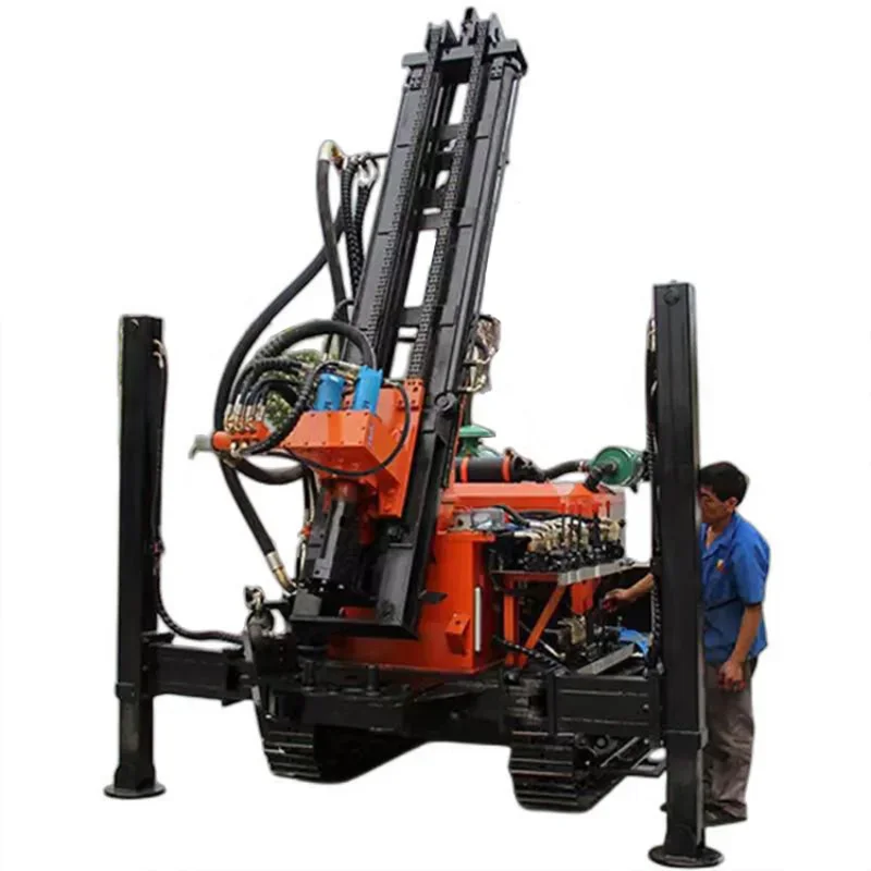 New Arrival Crawler Water Well Drill Rig Machine Manufacturer 150m Track Mounted Water Well Drilling Rig Machinery for Mexico