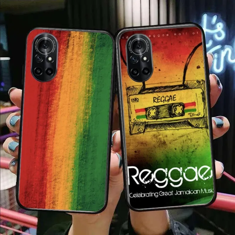 Reggae Music Mobile Phone Case for Honor 70 50 20 7S X9 X8 X7 Magic 4 3 Pro Black Soft Phone Cover Funda