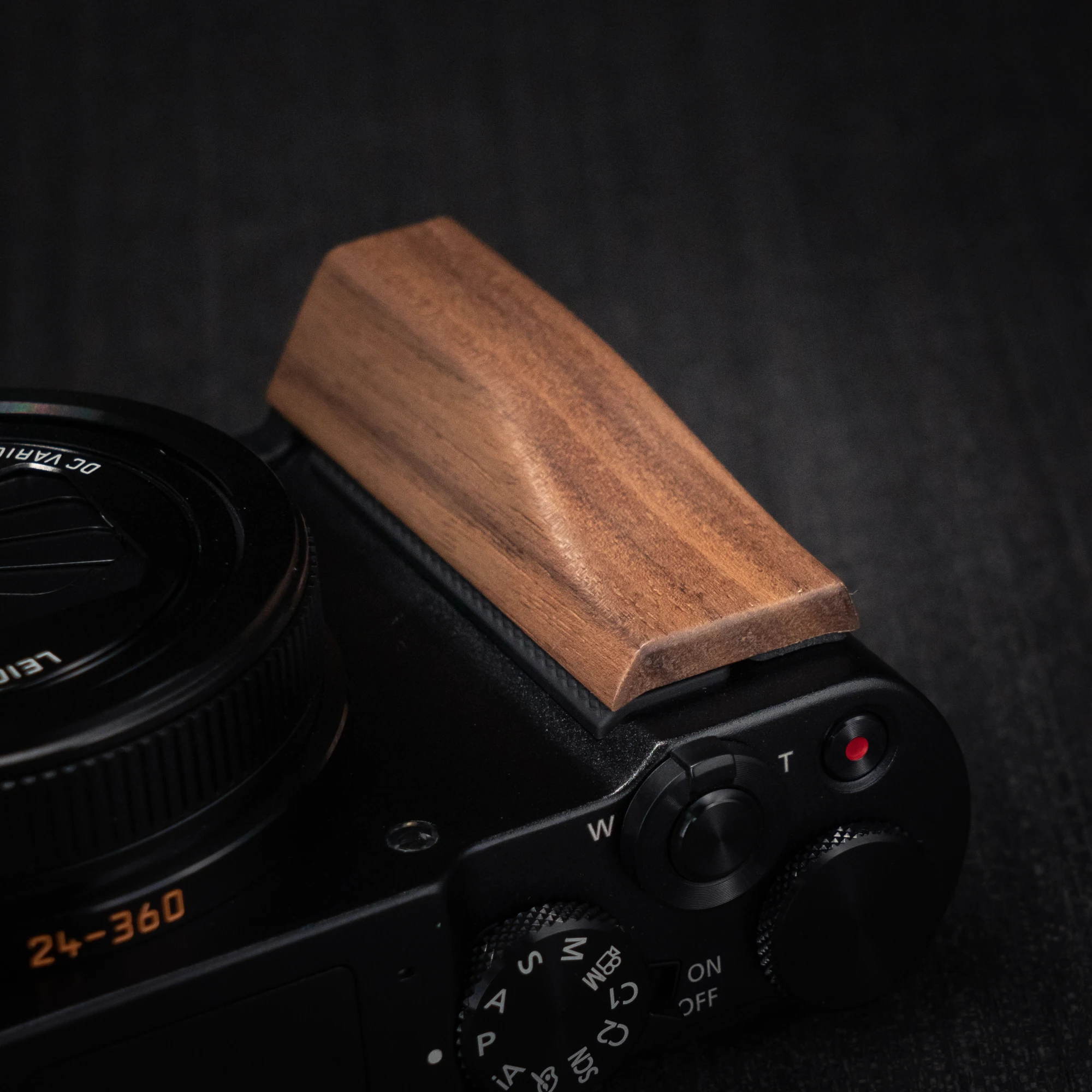 Holz-Handgriff-L-Halterung für Panasonic Lumix ZS300 Kamera mit Schnellwechsel-L-Plattenhalterung Ultraleicht mit Legierungsbasis – Detail 13