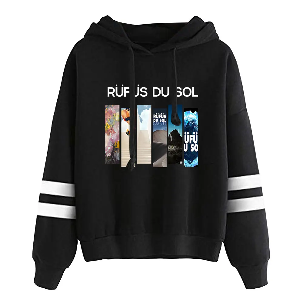

Толстовки с капюшоном Rufus du Sol Merch, толстовка с рукавами с параллельными перекладинами, повседневная одежда, повседневная одежда