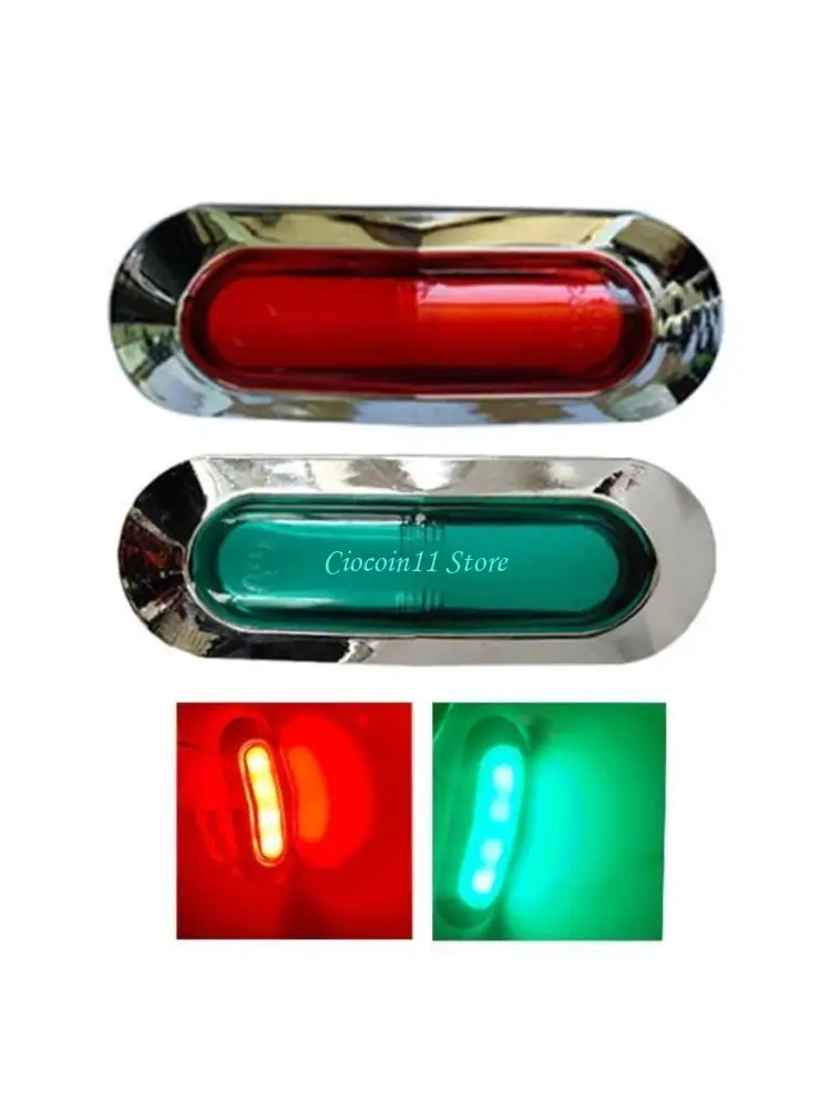 

Y1UB Marker Lights Indicators Light Lamp 4LED Utility Clearance Light Rear Side Marker Light for Truck Trailer RV Campers