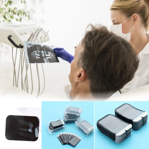 Imagen 2 del producto 500 Uds. Sobres de barrera de 33x44mm tamaño desechable 2 bolsas protectoras para placa de fósforo Dental Digital Ray Scan X