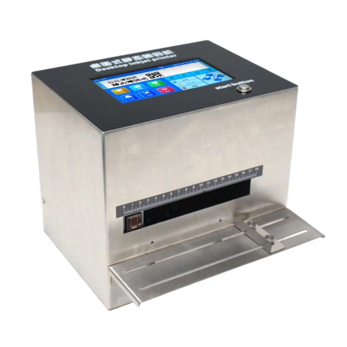 Máquina de codificação a jato de tinta PJT-I Impressora de lote de inteligência para data/tempo/código de barras/código QR/número de lote/etiqueta/imagem