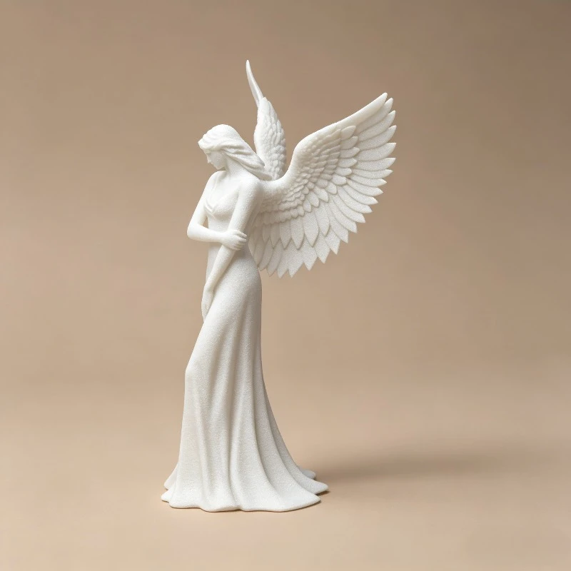20cm Large Elegant Angel Statue Ornaments, Statue Ornaments, Desktop Creative Sculpture Figures, Home Decoration Crafts
