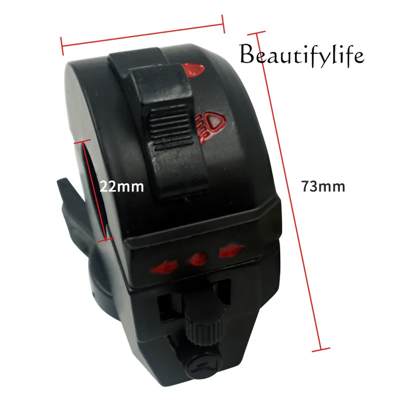 YJ ATV Dirt Bike Handlebar Control Switch With Choke Lever Multi Function Headlight Switch