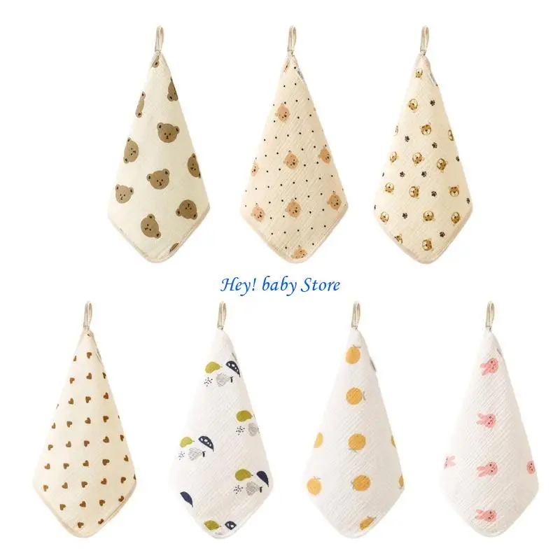 

Q1FE Absorbent Burp Cloths Wash Clothes Towels for Toddlers Boy Girl Gift