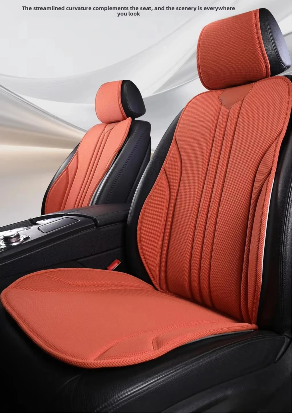 Breathable Cool Latex Cotton Car Seat Cover Universal Cool Cushion Non-slip Luxury Car SUV Rams Latex Seat Cover Protection