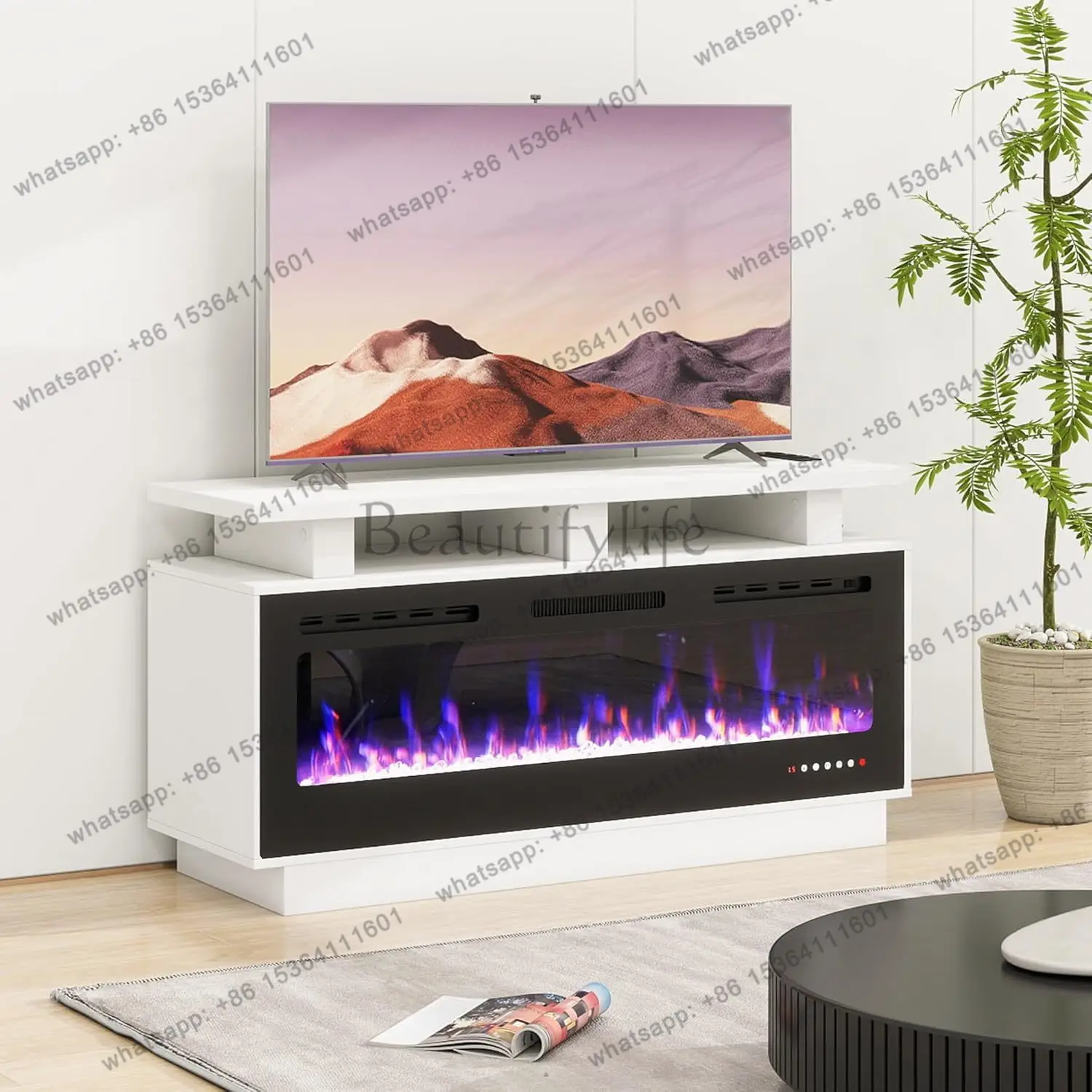 Fireplace TV Stand with 50