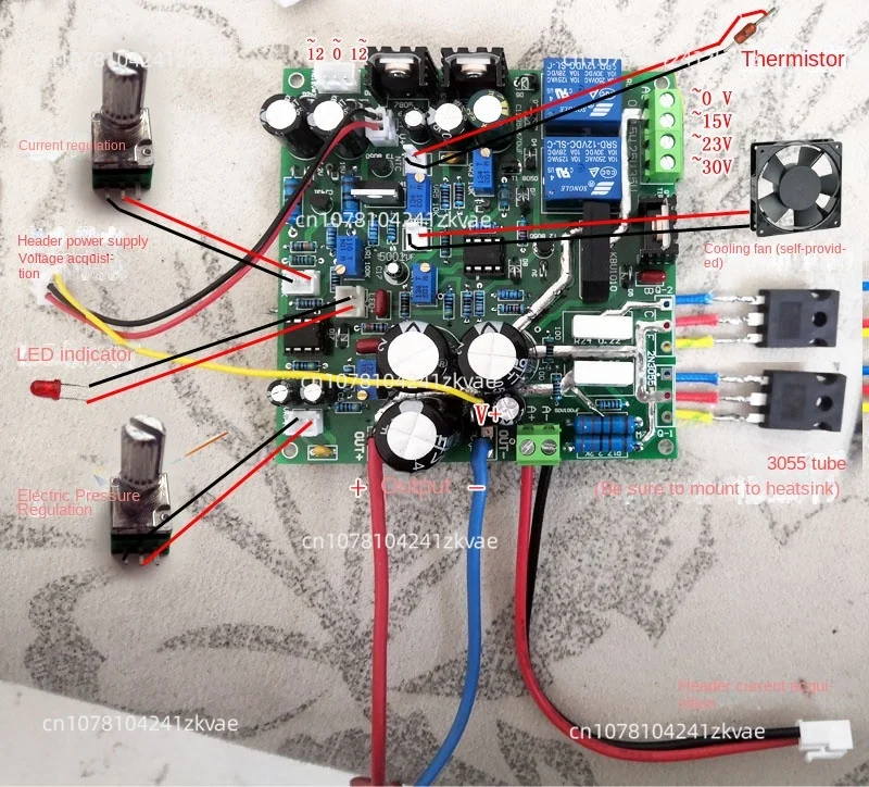 Adjustable Power Supply 0-30V 0-5A Learning Experiment Power Supply Board Constant Voltage and Current Power Supply Board Kit