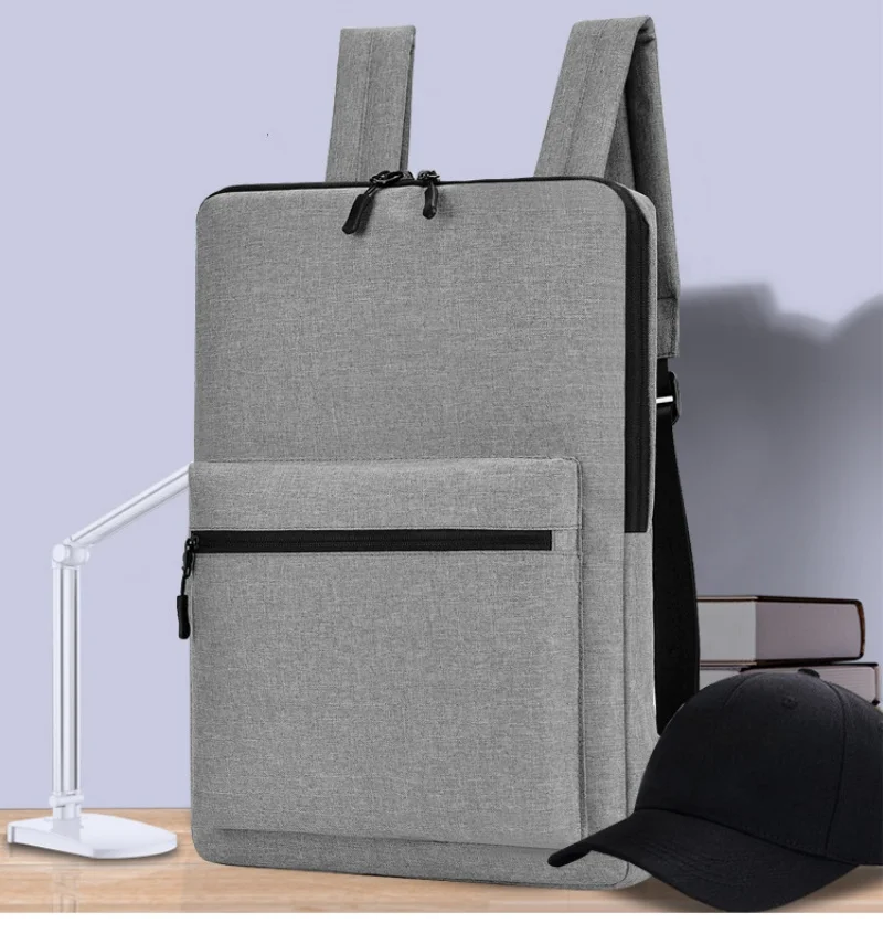 Doppels ch ulter Business Computer Rucksack für Männer, kann 14-15 Zoll Nylon Reise-und Freizeit personal isierte Rucksack halten