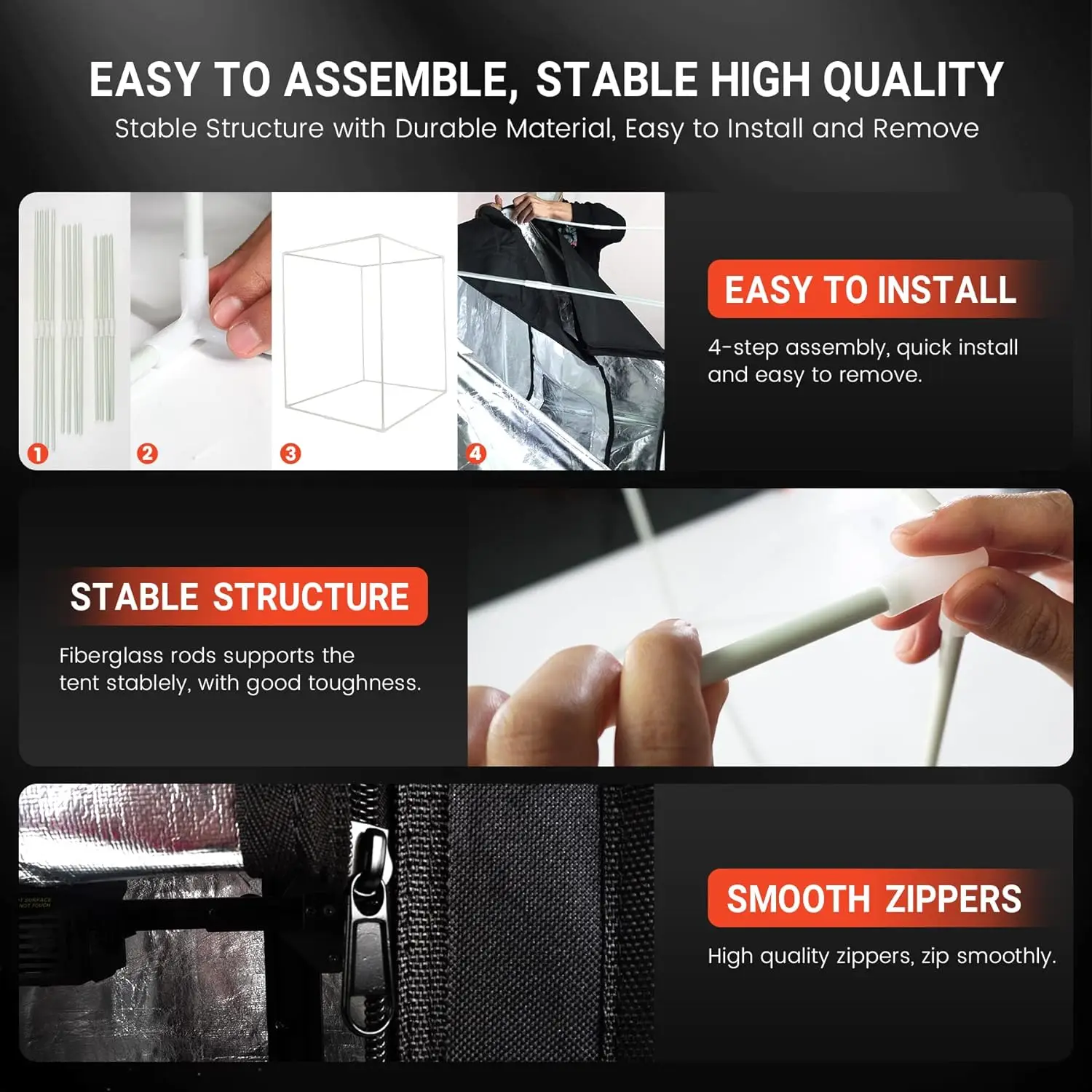 SUNLU 3D Printer Enclosure Large Size 650*550*750mm Maintain Internal Circulation Of Heat Better Printing Effect