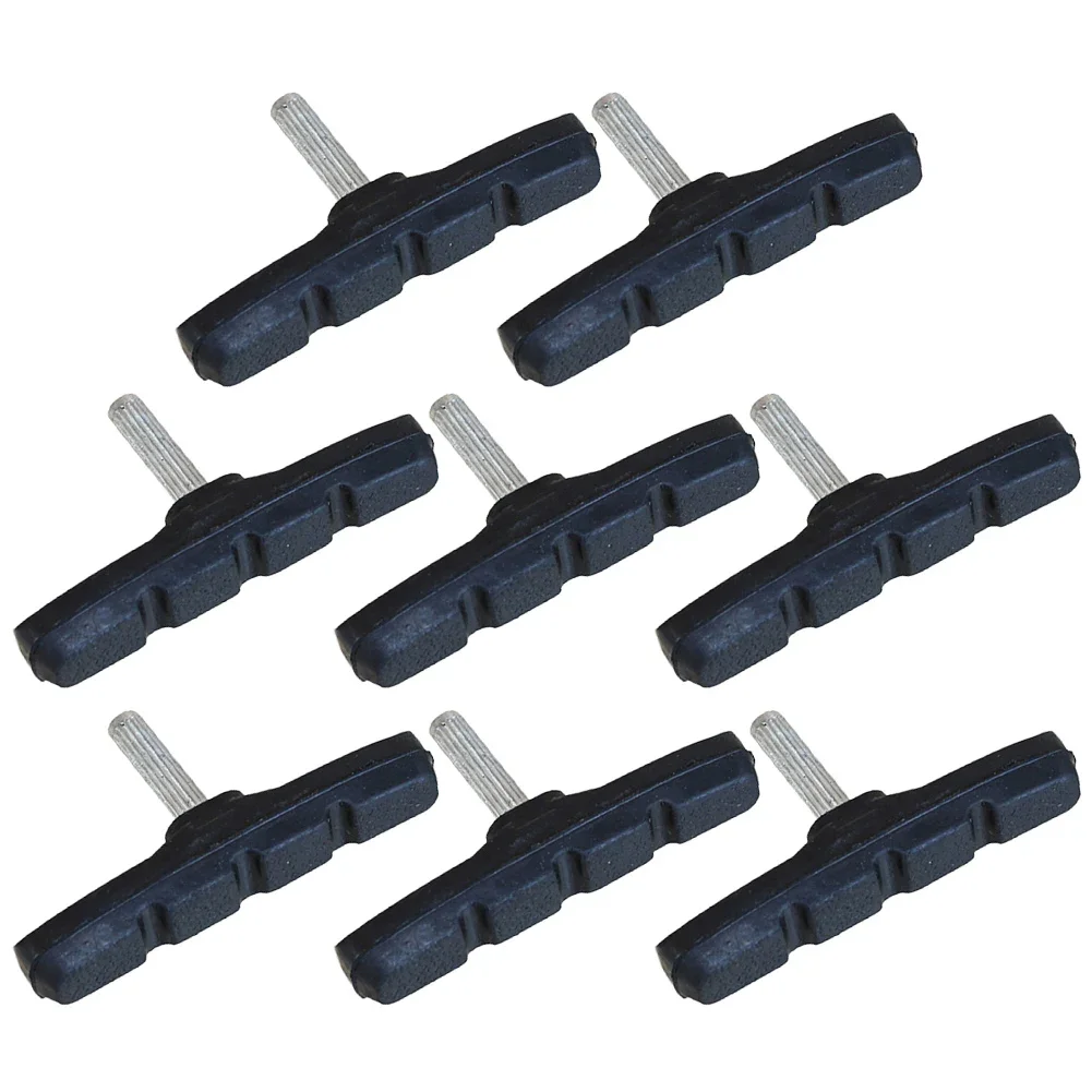 Juego de pastillas de freno para bicicleta, kit de frenos para bicicleta de carretera y de montaña, pastillas de freno de goma, bloques de freno en V, zapatas con herramientas de tuerca hexagonal y arandelas, pastillas de freno para bicicleta.
