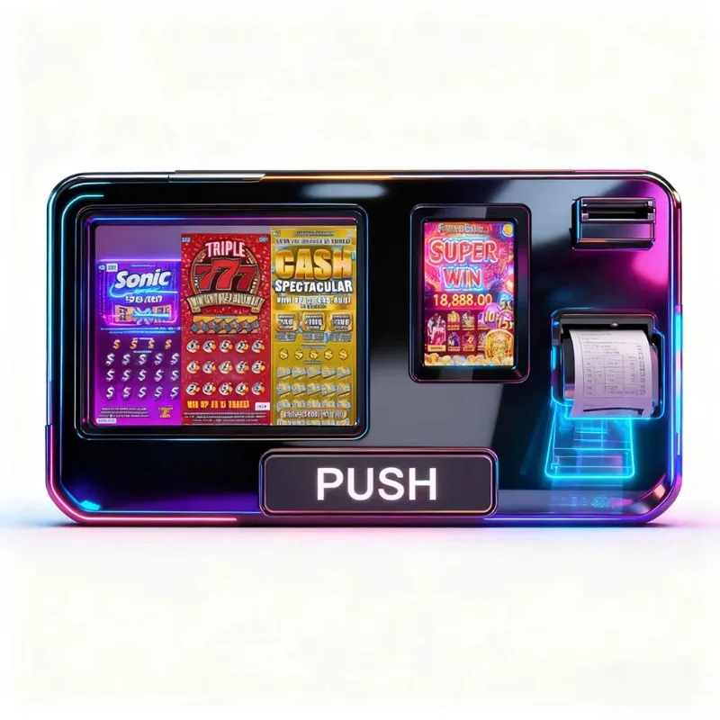 

Lottery Ticket Vending Machine Customized Commercial Street Automatic Feishi Lucky Lotto Dispenser With Credit Card Payment