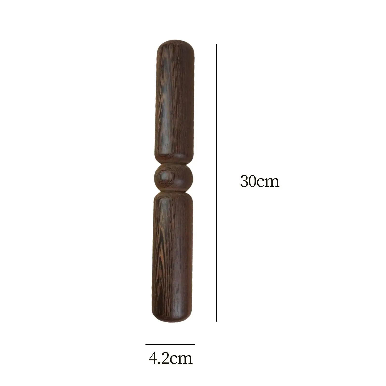 Solid Wood Tai Ruler Fitness Bar Qigong Straight Wushu Stick Polished Smooth for Training