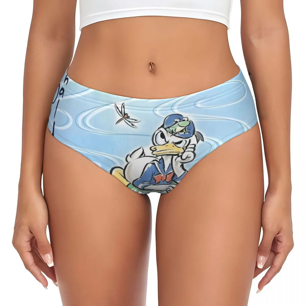 ملابس داخلية نسائية مخصصة دونالد داك أنيمي كارتون سراويل داخلية مريحة للسيدات سراويل داخلية كوميدية