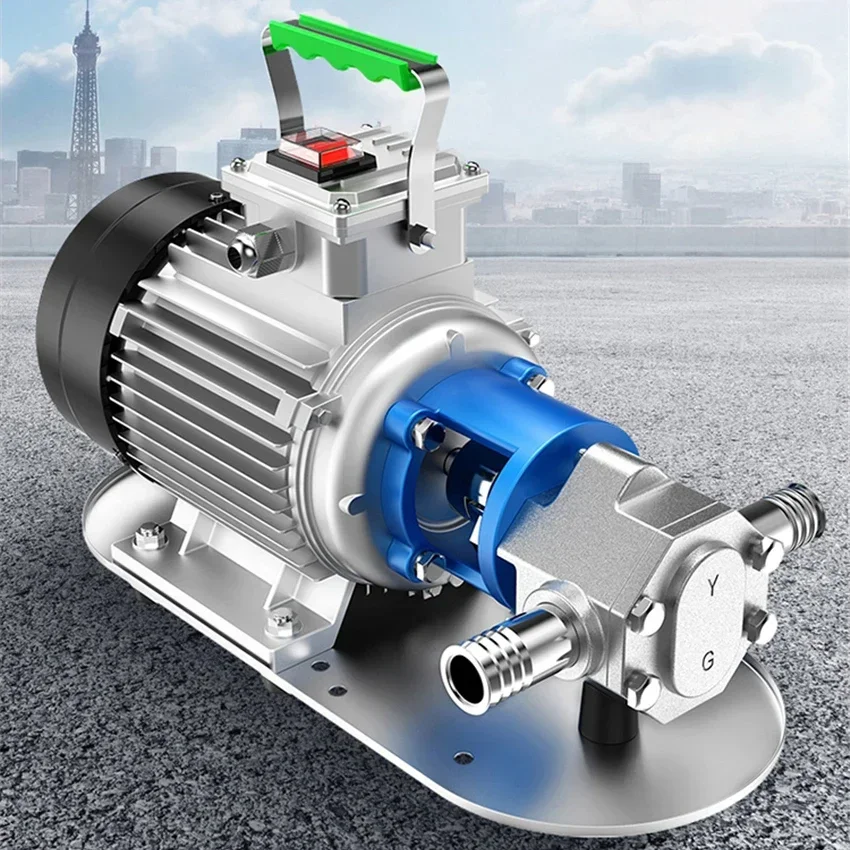 JG-30 Electric Oil Pump Self Suction Gear Oil Pump Food Grade Stainless Steel Hydraulic Oil Pump 380W 220V/380V 30L/min 30M