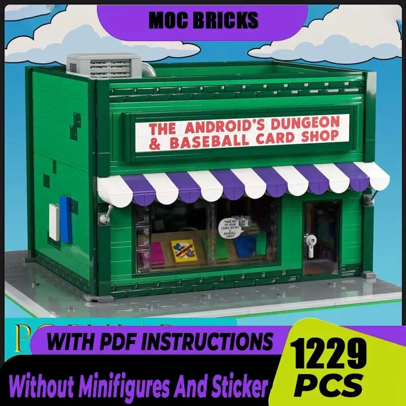 

Moc Building Blocks Dungeon & Baseball Card Shop Модель Технология Кирпичи Популярная серия фильмов DIY Сборка Праздничный набор игрушек Подарки