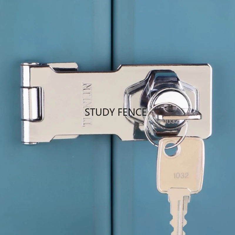 Metal drawer lock Old style door lock buckle Furniture cabinet door simple lock Screw installation hardware accessories