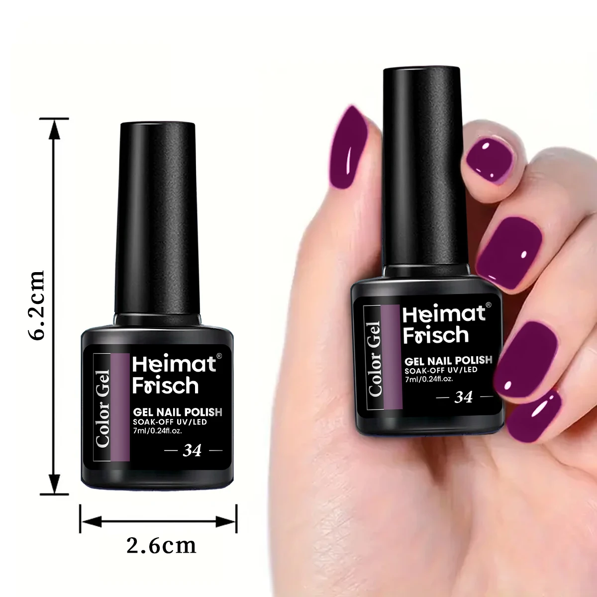 Heimat Frisch 12ピースジェルネイルポリッシュセット - 耐久性、LEDディップ、低刺激性、ニュートラル＆シマーシェード、アルコールフリー - 適応性