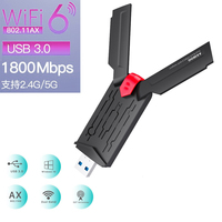 NEW WiFi 6 USB Adapter Dual Band AX1800 2.4G 5GHz Wireless WiFi 6E AXE3000 Dongle Network Card USB 3.0 WiFi Adapter Win7 10 11