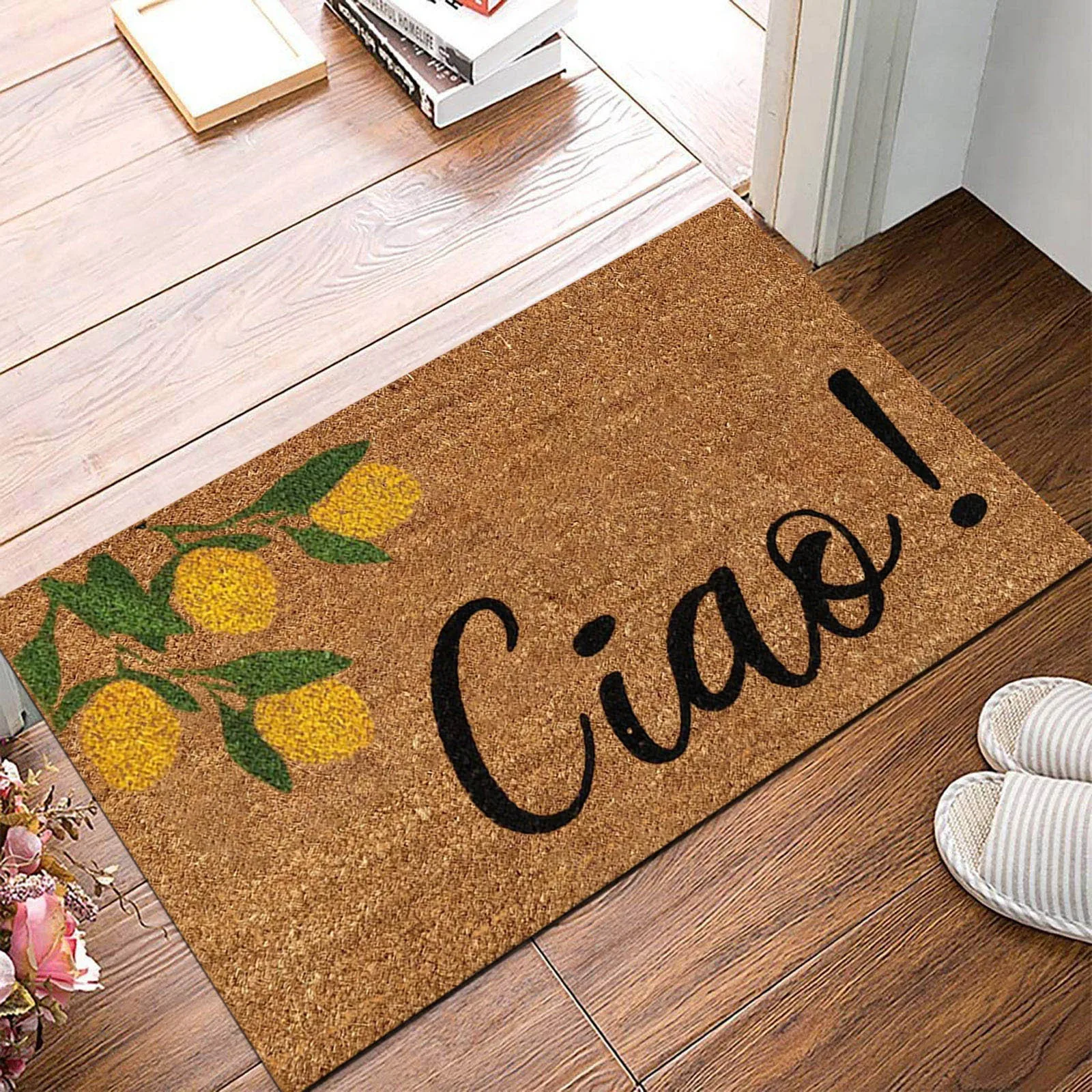 Lemon Mat Holiday Mat Welcome Door Mat Polyester Door Mat Cable Knit Blanket