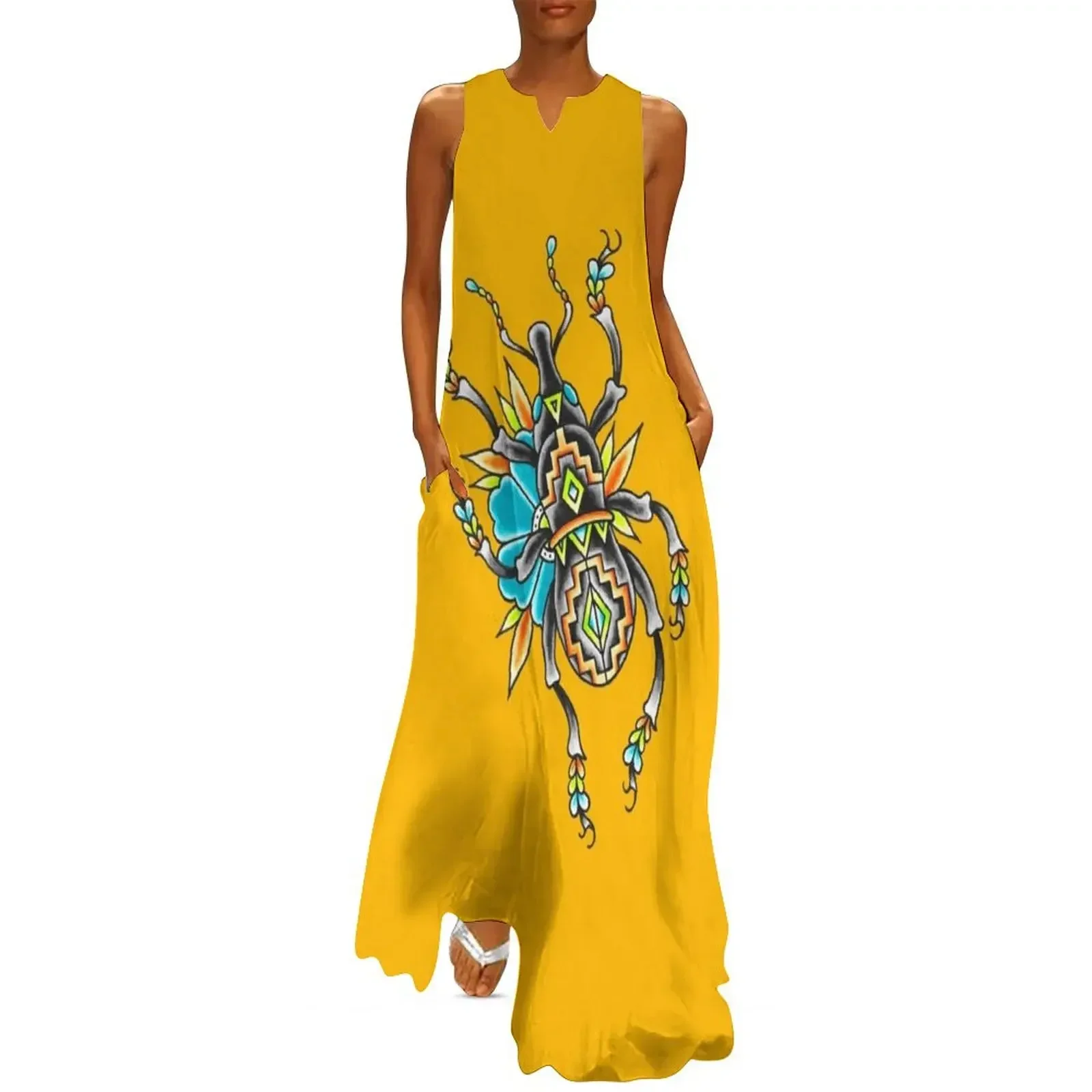

Southwestern Boll Weevil Long Dress dress summer Long dress woman
