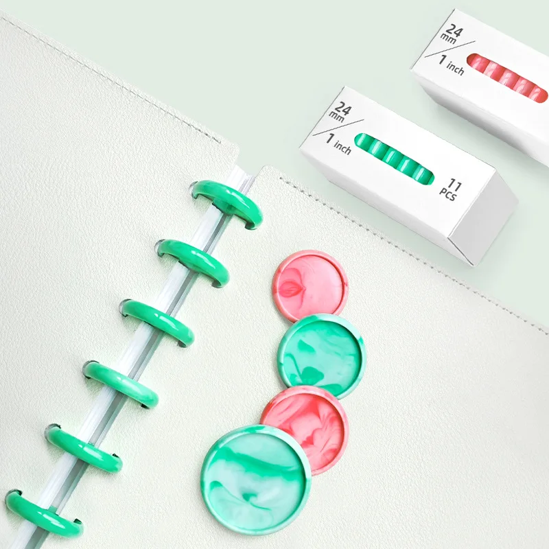 24/27/32/38mm 550 peças discos de ligação cogumelo buraco botão folhas soltas notebook armazenamento grampo anel de ligação diário encadernação