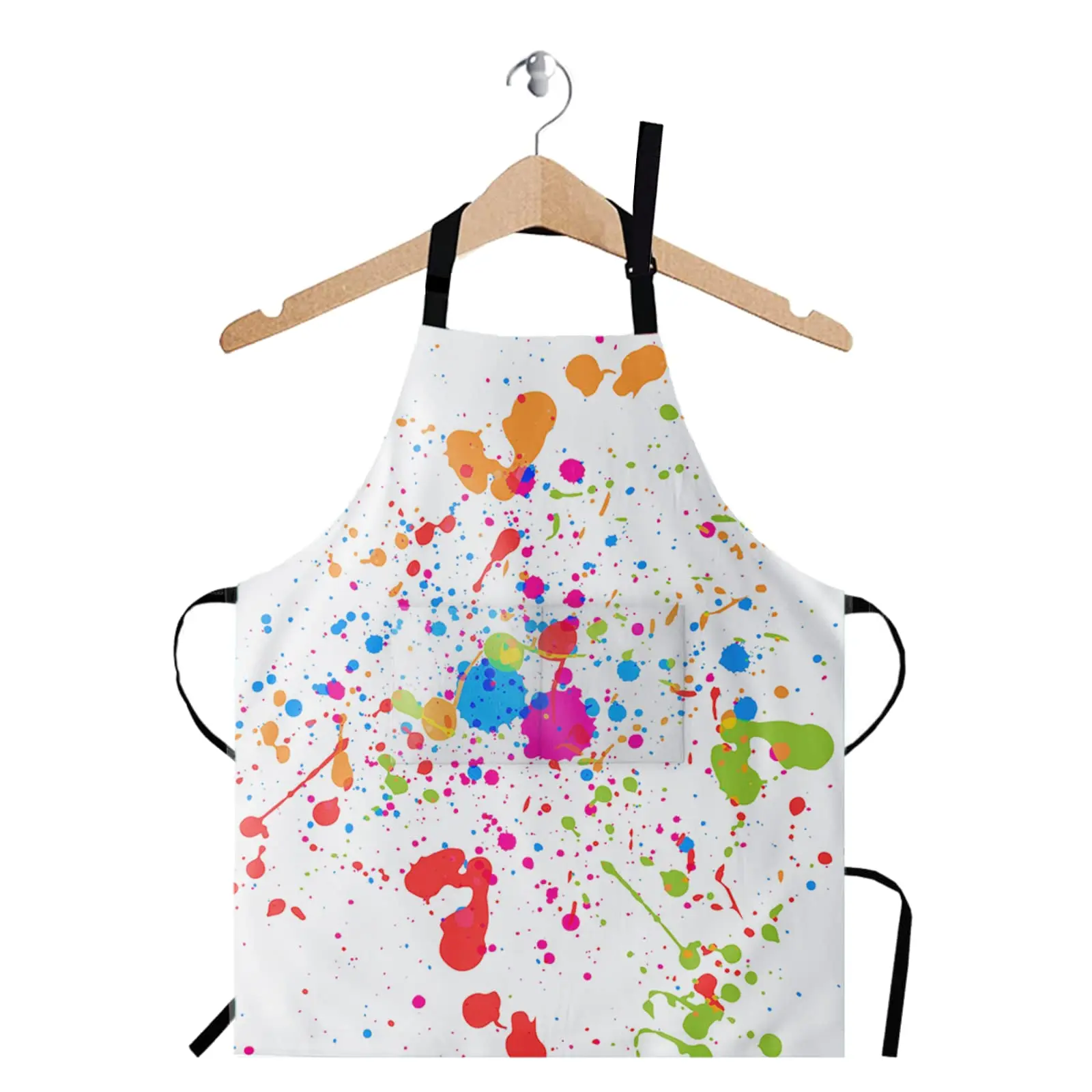 Ink Splatter Aprons for Women with Pockets Cooking, Baking, Kitchen, Chef, Men's Apron