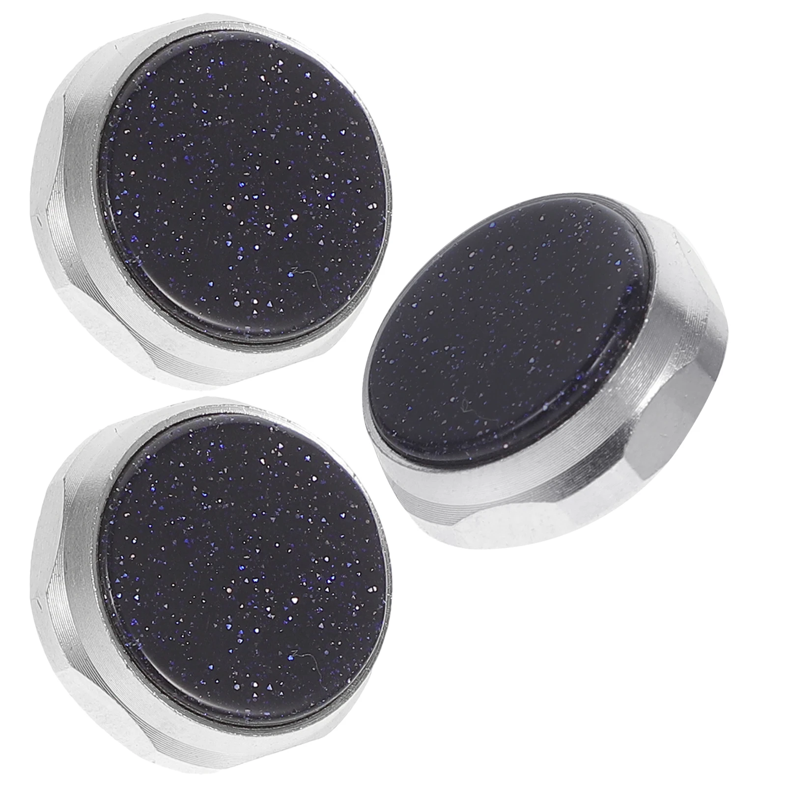 

3 Pcs Push Key Cap Component Trumpet Care Kit Blue Sandstone Repair Tool Button