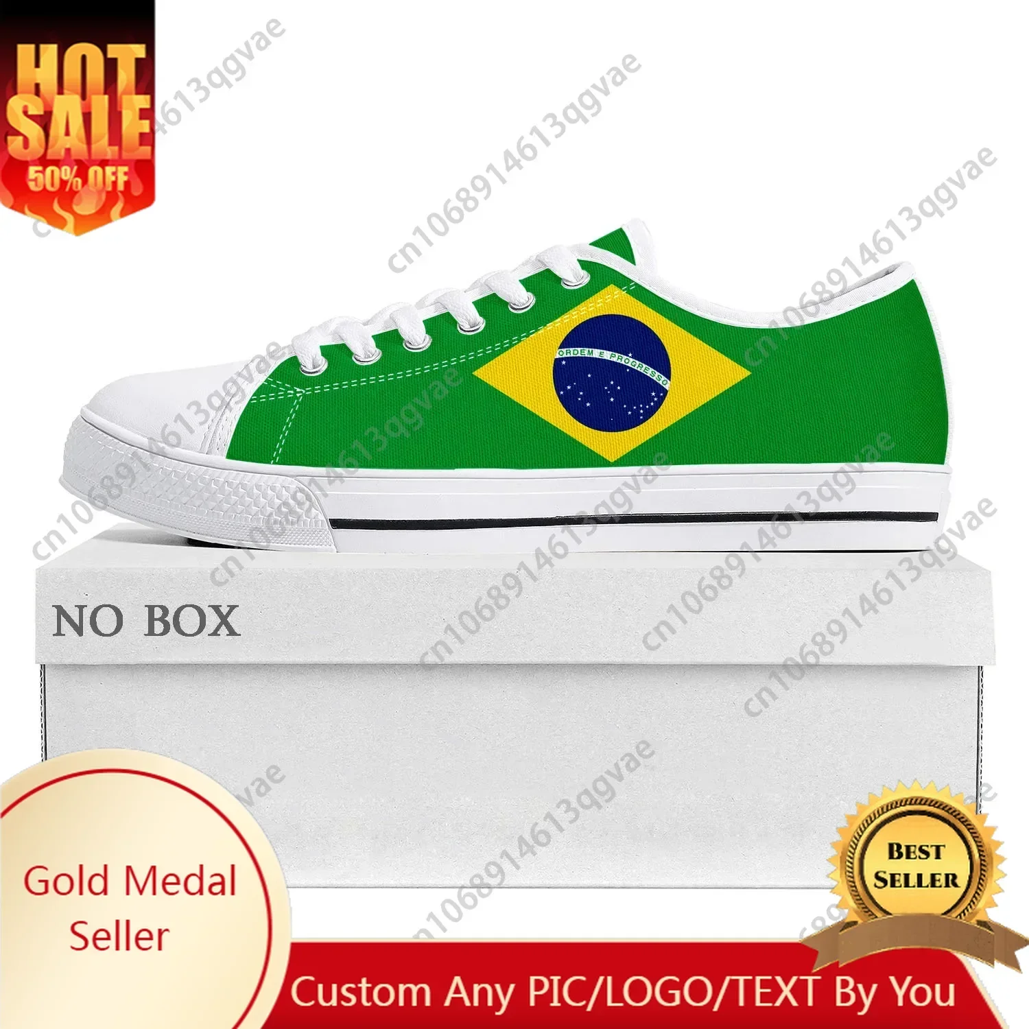 

Brazilian Flag Low Top High Quality Sneakers Mens Womens Teenager Canvas Sneaker Brazil Prode Casual Couple Shoes Custom Shoe